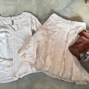 Outfit 4 pieces 3 tops and one skirt